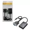NSP N15 ΜΕΤΑΤΡΟΠΕΑΣ VGA/VGA/3.5mm MALE TO HDMI FEMALE 1920x1080 BLACK
