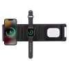 NSP N19 WIRELESS CHARGER 3 IN 1 MAGSAFE 15W (PHONE 15W/SMARTWATCH 5W/BLUETOOTH 3W) USB-C 1m BLACK