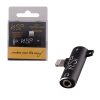 NSP ADAPTOR 2 IN 1 CHARGING AND AUDIO ADAPTER LIGHTNING TO 3.5MM JACK+LIGHTNING BLACK