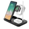 NSP N21 WIRELESS CHARGER 4 IN 1 (PHONE 15W/SMARTWATCH 2W/BLUETOOTH 3W/APPLE PENCIL 1W) USB-C 1m BLACK