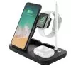 NSP N21 WIRELESS CHARGER 4 IN 1 (PHONE 15W/SMARTWATCH 2W/BLUETOOTH 3W/APPLE PENCIL 1W) USB-C 1m BLACK