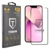 IDOL 1991 TITANIUM TEMPERED GLASS IPHONE 13 MINI 5.4in 9H 0.25mm SEMI CURVED FULL GLUE BLACK
