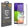 IDOL 1991 TITANIUM TEMPERED GLASS SAMSUNG A22 4G A225 6.4in 9H 0.25mm  SEMI CURVED FULL GLUE BLACK