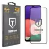 IDOL 1991 TITANIUM TEMPERED GLASS SAMSUNG A22 5G A226 6.6in 9H 0.25mm  SEMI CURVED FULL GLUE BLACK