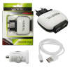 VOLTE-TEL MICRO USB(USB DATA VCD01+TRAVEL VTU64 2400mA 12W+Φ.Α VCU33)WHITE