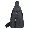 NSP N122 CASUAL ΤΣΑΝΤΑΚΙ ΑΔΙΑΒΡΟΧΟ CROSSBODY 8L DURABLE ΥΦΑΣΜΑΤΙΝΟ DARK GREY