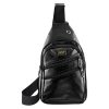 NSP N121 FORCE ΤΣΑΝΤΑΚΙ CROSSBODY 8.5L ΔΕΡΜΑΤΙΝΟ BLACK