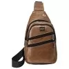 NSP N121 FORCE ΤΣΑΝΤΑΚΙ CROSSBODY 8.5L ΔΕΡΜΑΤΙΝΟ CAMEL