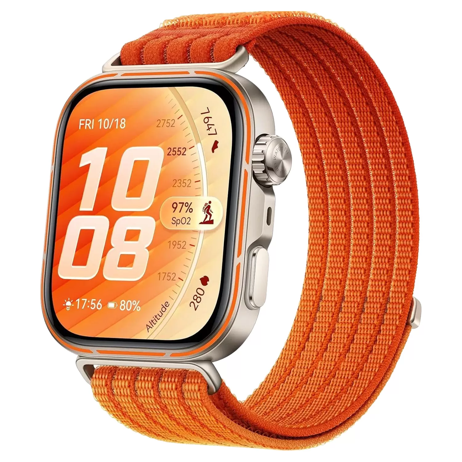 SMART WATCH HUAWEI FIT 5 PRO 1.92in 55020HRW BT V 6 ΑΔΙΑΒΡΟΧΟ NFC ORANGE GR