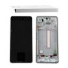 SAMSUNG A53 A536 ΟΘΟΝΗ AMOLED +TOUCH SCREEN + LENS + FRAME GH82-28025B WHITE ORIGINAL SERVICE PACK
