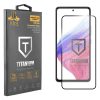 IDOL 1991 TITANIUM TEMPERED GLASS SAMSUNG A53 A536 6.5in 9H 0.25mm  SEMI CURVED FULL GLUE BLACK