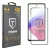 IDOL 1991 TITANIUM TEMPERED GLASS SAMSUNG A53 A536 6.5in 9H 0.25mm SEMI CURVED FULL GLUE BLACK