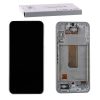 SAMSUNG A34 A346 ΟΘΟΝΗ AMOLED +TOUCH SCREEN + LENS + FRAME GH82-31201B SILVER ORIGINAL SERVICE PACK