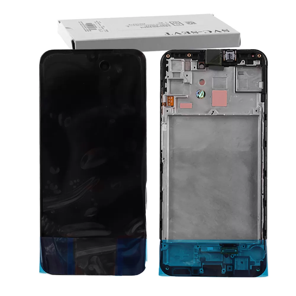 SAMSUNG A15 4G A155/A156 5G A156 ΟΘΟΝΗ AMOLED+ TOUCH SCREEN + FRAME GH82-33637A BLACK ORIGINAL SERVICE PACK