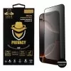 IDOL 1991 PRIVACY ANTISPY TEMPERED GLASS IPHONE 16 PRO 6.3in 9H 0.25mm SEMI CURVED FULL GLUE BLACK