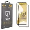 IDOL 1991 TITANIUM TEMPERED GLASS SAMSUNG S22 PLUS 5G 6.6in 9H 0.2mm  SEMI CURVED FULL GLUE ULTRA THIN BLACK