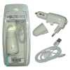 VOLTE-TEL LIGHTNING IPHONE 5 (USB DUO TRAVEL-ΦΟΡΤΙΣΤΗΣ ΑΥΤΟΚΙΝΗΤΟΥ VTDU2 1500mA 7.5W+VCD01 DATA) iOS 8 WHITE