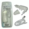VOLTE-TEL LIGHTNING IPHONE 5 (USB DUO TRAVEL-ΦΟΡΤΙΣΤΗΣ ΑΥΤΟΚΙΝΗΤΟΥ VTDU2 1500mA 7.5W+VCD01 DATA) iOS 8 WHITE