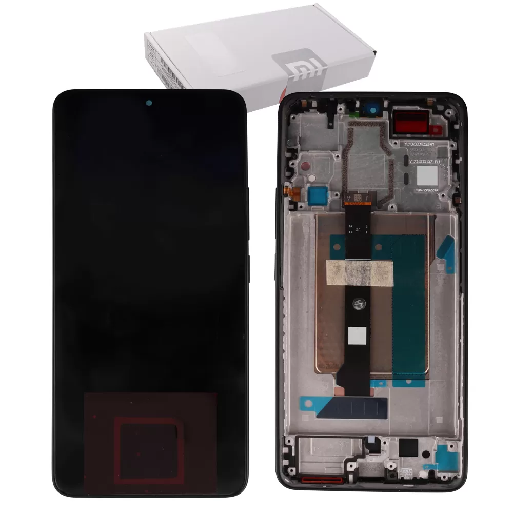XIAOMI POCO F6 ΟΘΟΝΗ AMOLED + TOUCH SCREEN + LENS + FRAME 5600040N16T00 BLACK ORIGINAL SERVICE PACK
