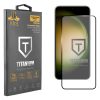 IDOL 1991 TITANIUM TEMPERED GLASS SAMSUNG S23 5G S911 6.1in 9H 0.2mm  SEMI CURVED FULL GLUE ULTRA THIN BLACK