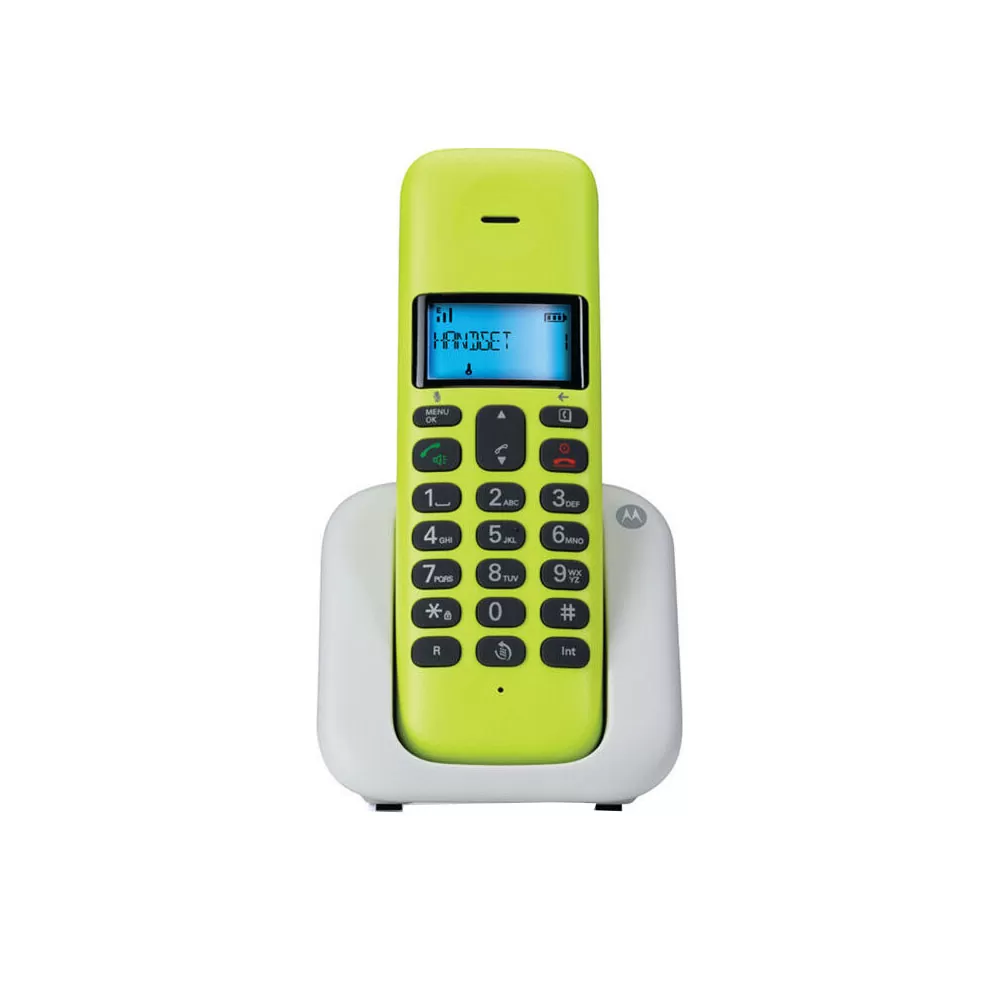 ΑΣΥΡΜΑΤΟ ΤΗΛΕΦΩΝΟ MOTOROLA T301 ΜΕ ΑΝΟΙΧΤΗ ΑΚΡΟΑΣΗ LEMON/GREY GR