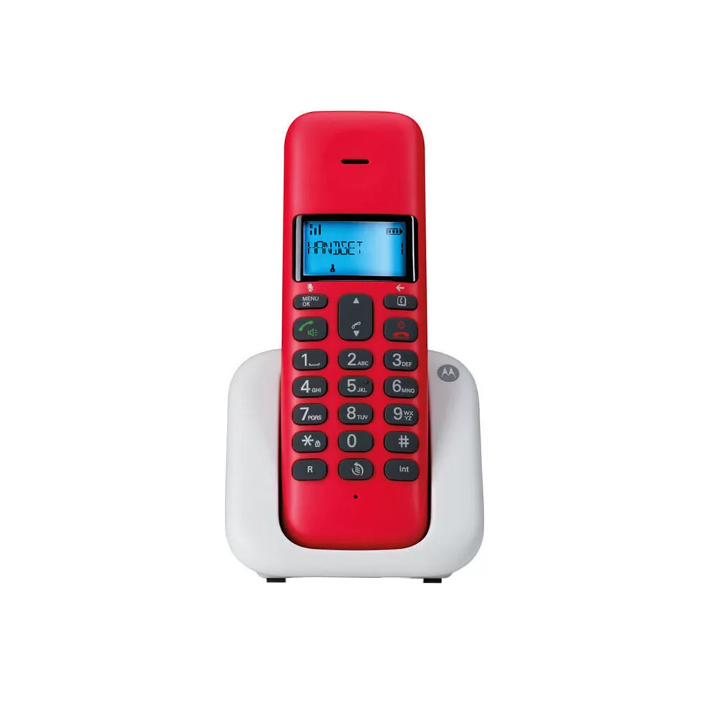 ΑΣΥΡΜΑΤΟ ΤΗΛΕΦΩΝΟ MOTOROLA T301 ΜΕ ΑΝΟΙΧΤΗ ΑΚΡΟΑΣΗ CHERRY/GREY GR