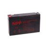 NPP ΜΠΑΤΑΡΙΕΣ ΜΟΛΥΒΔΟΥ 6V 8Ah MK6-8NPP (151X34X94) ΑΚΡΟΔΕΚΤΗΣ T2/F2 6,35mm