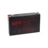 NPP ΜΠΑΤΑΡΙΕΣ ΜΟΛΥΒΔΟΥ 6V 8Ah MK6-8NPP (151X34X94) ΑΚΡΟΔΕΚΤΗΣ T2/F2 6,35mm