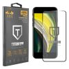IDOL 1991 TITANIUM TEMPERED GLASS IPHONE SE 2020/IPHONE 8/7 4.7in 9H 0.25mm  SEMI CURVED FULL GLUE BLACK