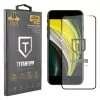 IDOL 1991 TITANIUM TEMPERED GLASS IPHONE SE 2020/IPHONE 8/7 4.7in 9H 0.25mm  SEMI CURVED FULL GLUE BLACK
