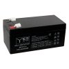 YES ΜΠΑΤΑΡΙΕΣ ΜΟΛΥΒΔΟΥ 12V 3.4Ah/20HR MK12-3.4 (134x67x61) ΑΚΡΟΔΕΚΤΗΣ T1/F1 4,75mm