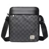 NSP N113 CHECKERED ΤΣΑΝΤΑΚΙ ΩΜΟΥ/ΧΙΑΣΤΙ 4.5L ΔΕΡΜΑΤΙΝΟ BLACK