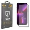 IDOL 1991 TITANIUM TEMPERED GLASS IPHONE 13 PRO / IPHONE 13 6.1in 9H 0.25mm SEMI CURVED FULL GLUE BLACK
