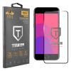 IDOL 1991 TITANIUM TEMPERED GLASS IPHONE 8/7 PLUS 5.5in 9H 0.25mm  SEMI CURVED FULL GLUE BLACK