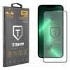 IDOL 1991 TITANIUM TEMPERED GLASS IPHONE 13 PRO MAX 6.7in 9H 0.25mm  SEMI CURVED FULL GLUE BLACK
