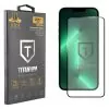 IDOL 1991 TITANIUM TEMPERED GLASS IPHONE 13 PRO MAX 6.7in 9H 0.25mm  SEMI CURVED FULL GLUE BLACK