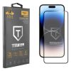 IDOL 1991 TITANIUM TEMPERED GLASS IPHONE 14 6.1in 9H 0.25mm  SEMI CURVED FULL GLUE BLACK