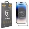 IDOL 1991 TITANIUM TEMPERED GLASS IPHONE 14 PRO 6.1in 9H 0.25mm SEMI CURVED FULL GLUE BLACK