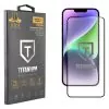 IDOL 1991 TITANIUM TEMPERED GLASS IPHONE 14 PLUS 6.7in 9H 0.25mm SEMI CURVED FULL GLUE BLACK