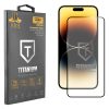 IDOL 1991 TITANIUM TEMPERED GLASS IPHONE 14 PRO MAX 6.7in 9H 0.25mm  SEMI CURVED FULL GLUE BLACK