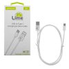 LIME USB-C TYPE C LONG TO USB-A 4A ΦΟΡΤΙΣΗΣ-DATA 1m LUC03 68W WHITE