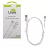 LIME USB-C TYPE C LONG TO USB-A 4A ΦΟΡΤΙΣΗΣ-DATA 1m LUC03 68W WHITE