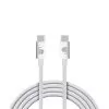 LIME USB-C TO USB-C 4A ΦΟΡΤΙΣΗΣ-DATA DURABLE BRAIDED 1m LBCC01 68W WHITE BULK