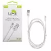 LIME LIGHTNING LONG TO USB 2.4A ΦΟΡΤΙΣΗΣ-DATA 2m LUL02 WHITE