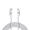 LIME LIGHTNING TO USB-C 3.4A ΦΟΡΤΙΣΗΣ-DATA DURABLE BRAIDED 1m LBCL01 30W WHITE BULK