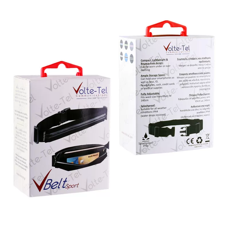 VOLTE-TEL SPORT RUNNER BELT LUMINUS ME ΕΣΩΤΕΡΙΚΗ ΘΗΚΗ BLUE-GREY - Image 4