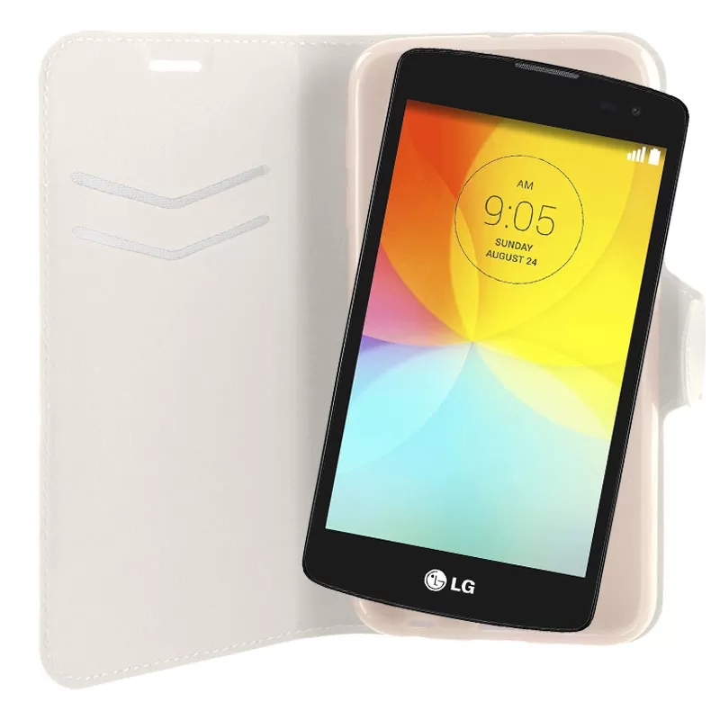 VOLTE-TEL LEATHER-TPU BOOK STAND ΘΗΚΗ LG L FINO D290 LINE WHITE - Image 2