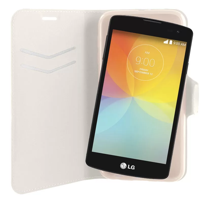 VOLTE-TEL LEATHER-TPU BOOK STAND ΘΗΚΗ LG L BELLO D331 LINE WHITE - Image 2