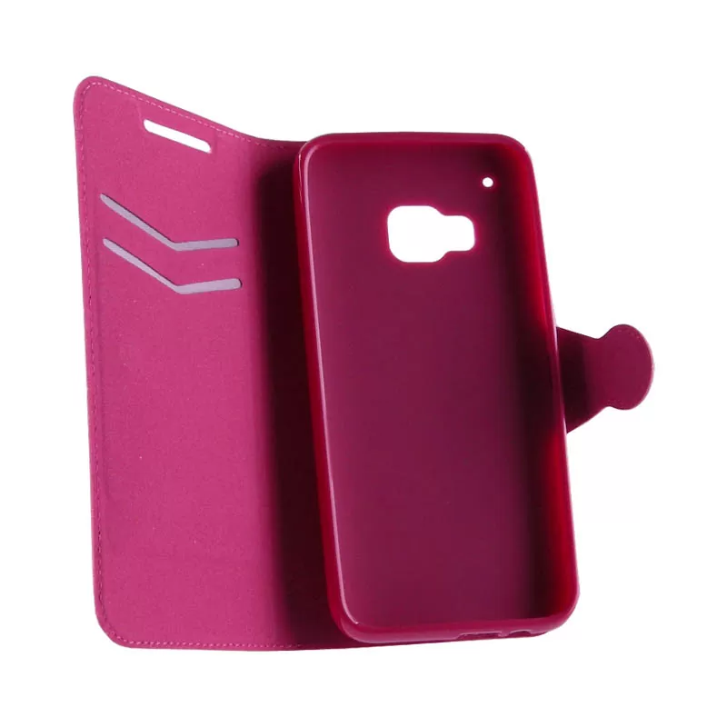 VOLTE-TEL LEATHER-TPU BOOK STAND ΘΗΚΗ HTC ONE M9 LINE PINK - Image 2