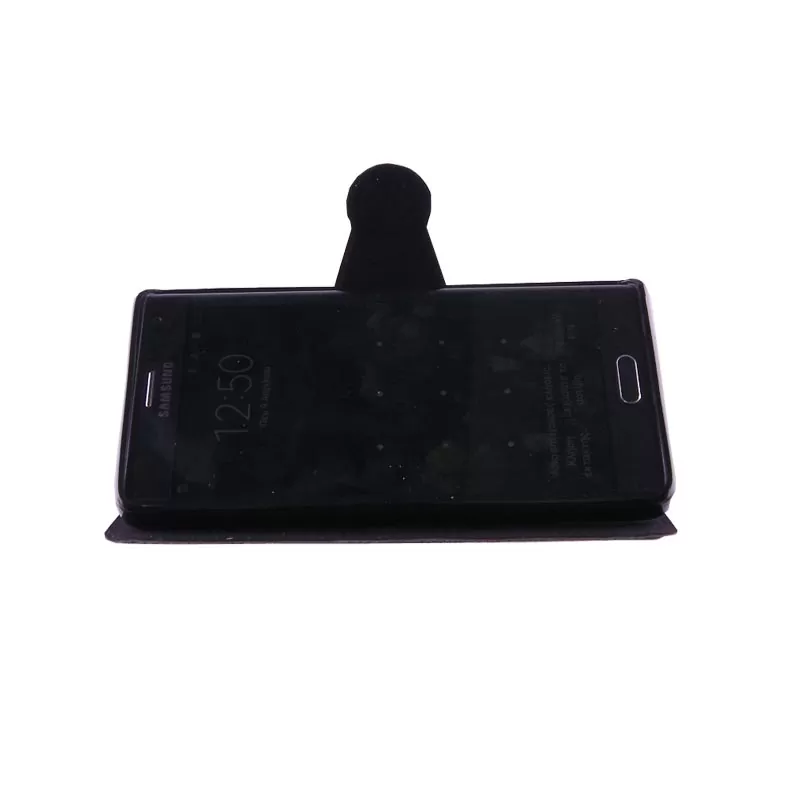 VOLTE-TEL LEATHER-TPU BOOK STAND ΘΗΚΗ SAMSUNG NOTE EDGE N915 LINE BLACK - Image 3